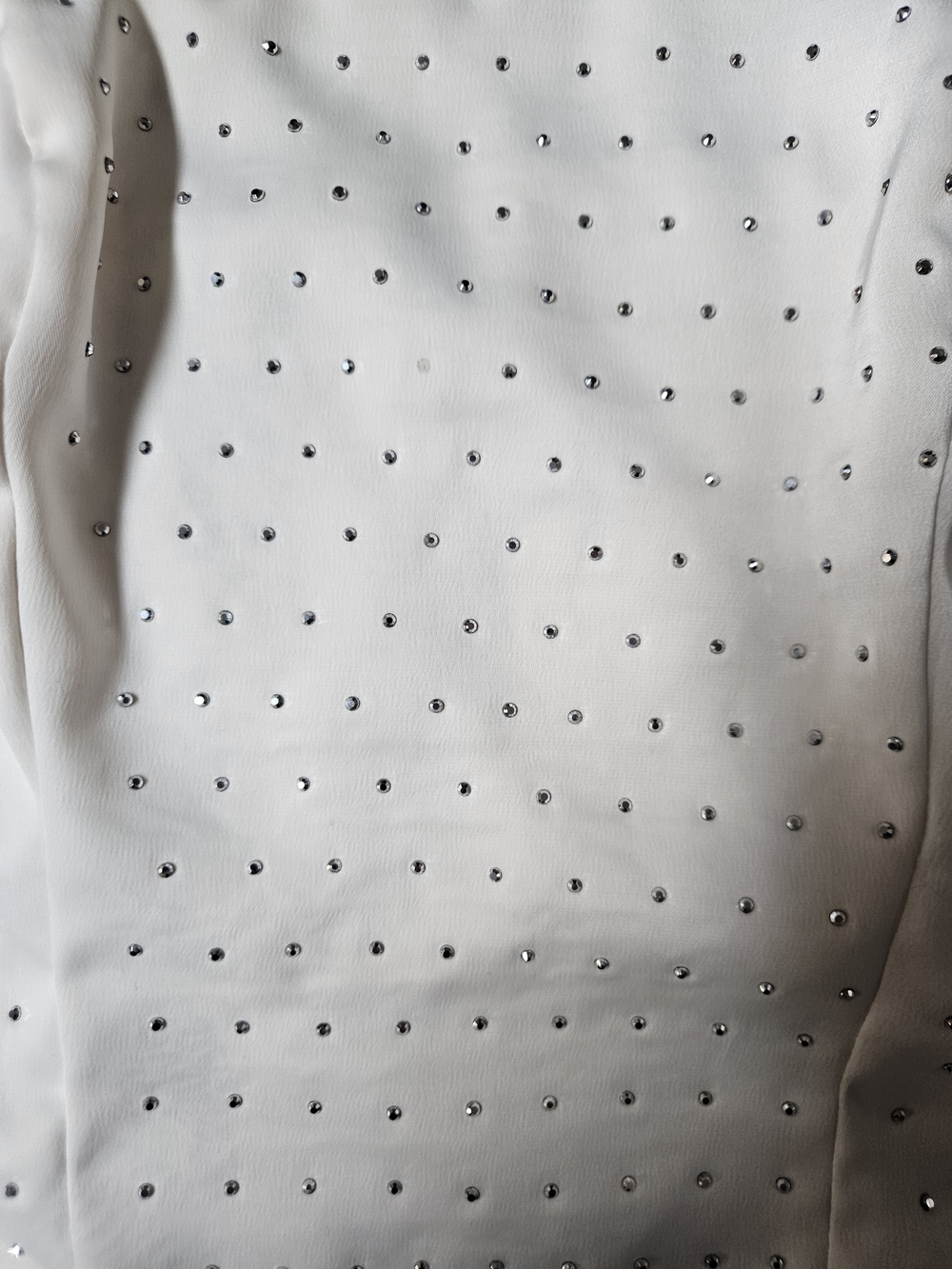 wild fable White Rhinestone Square-Neck Crop Top - Picture 2 of 4